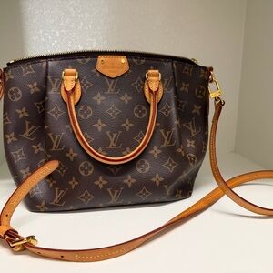 Louis Vuitton Monogram Crossbody Bag in Brown and Tan